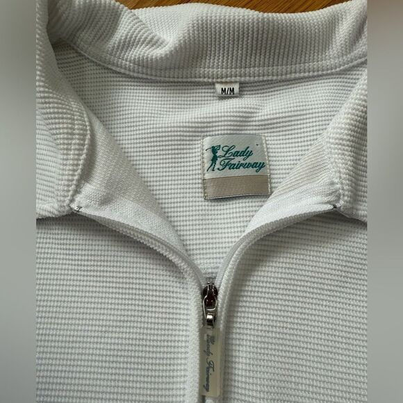 Lady fairway white quarter zip tank - Picture 3 of 7